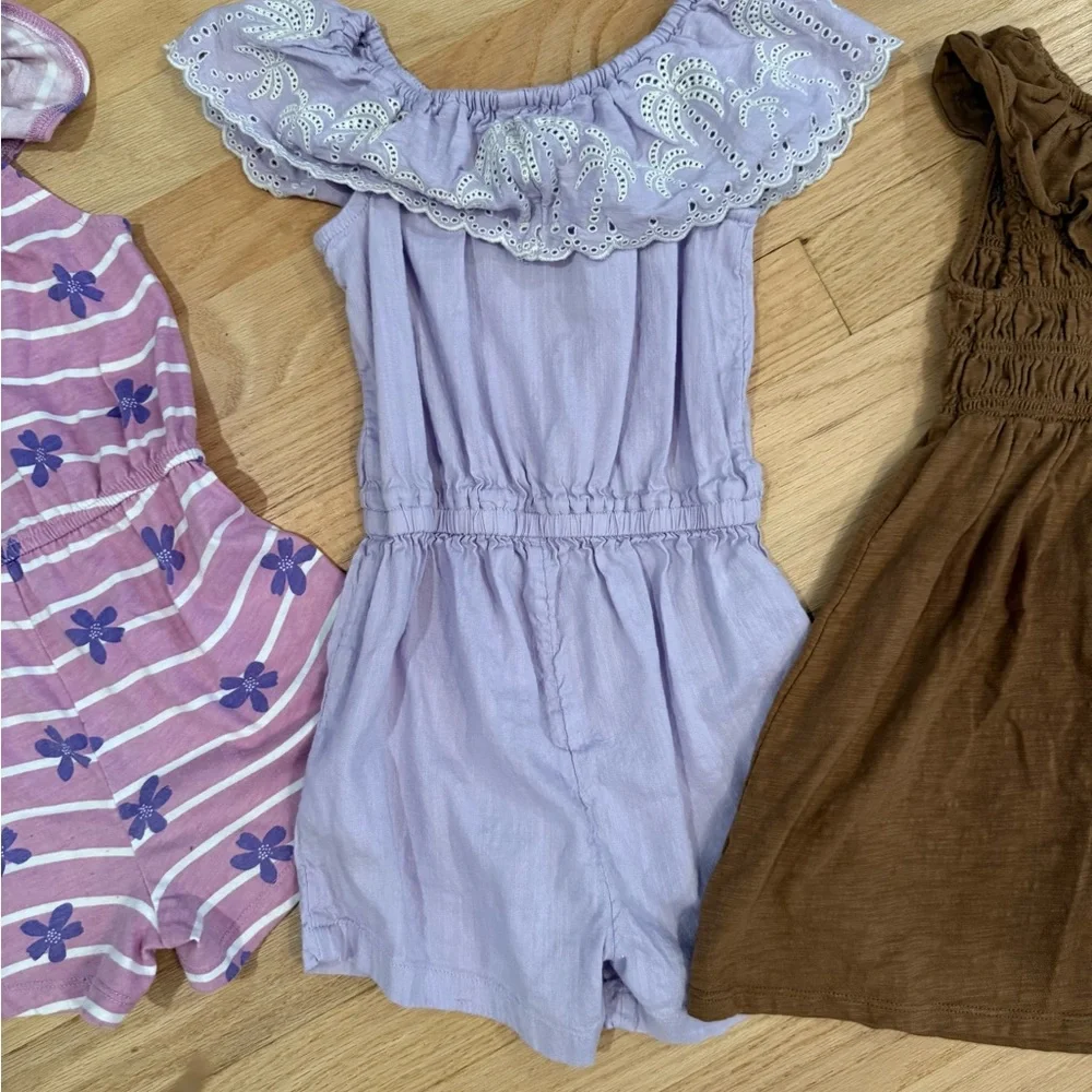 Old Navy & Okie Dokie Brown & Purple Toddler Girls' Romper 3T